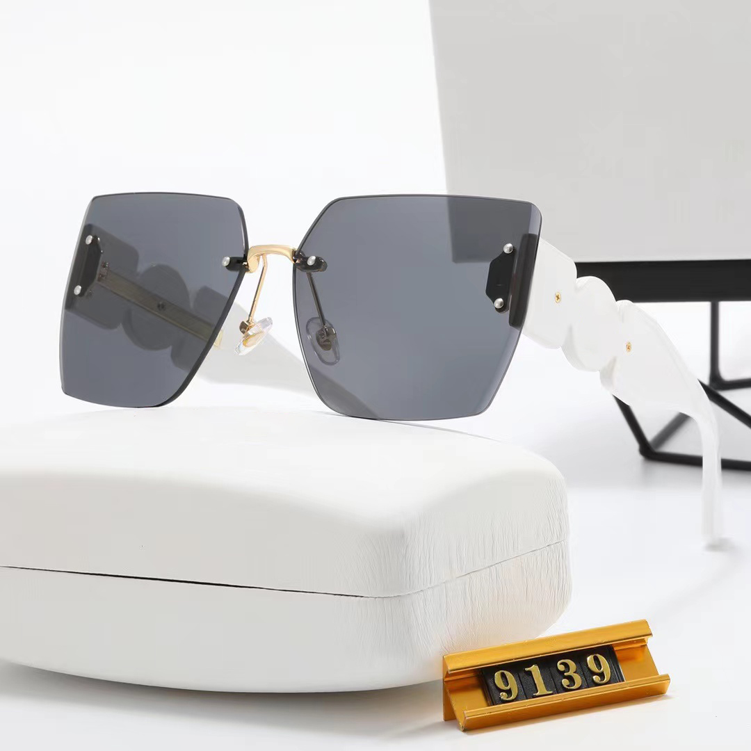 

luxury glasses for women Medusa sunglasses Top Sunglasses Mens Sunglasses rimless glasses Large lens Gradient multi color optionfashion eyewear Brand Goggles