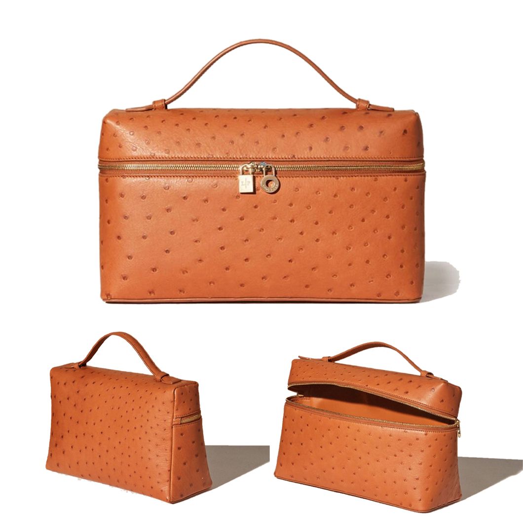 

7A loro piana Womens extra pocket l19 Clutch Bag messenger Cross Body Genuine Leather makeup Totes Toiletry Kits fashion mens luxurys Designer Evening Shoulder Bags, Blue