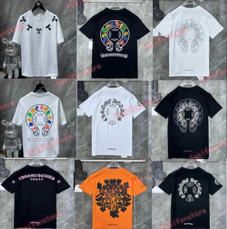 

2023 New Classics Mens t Shirts Heart High Quality Brand Crew Neck Chromes Short Sleeves Tees Ch T-shirts Sweater Casual Horseshoe Sanskrit Designers Tees 2Xrf, Postage subsidy