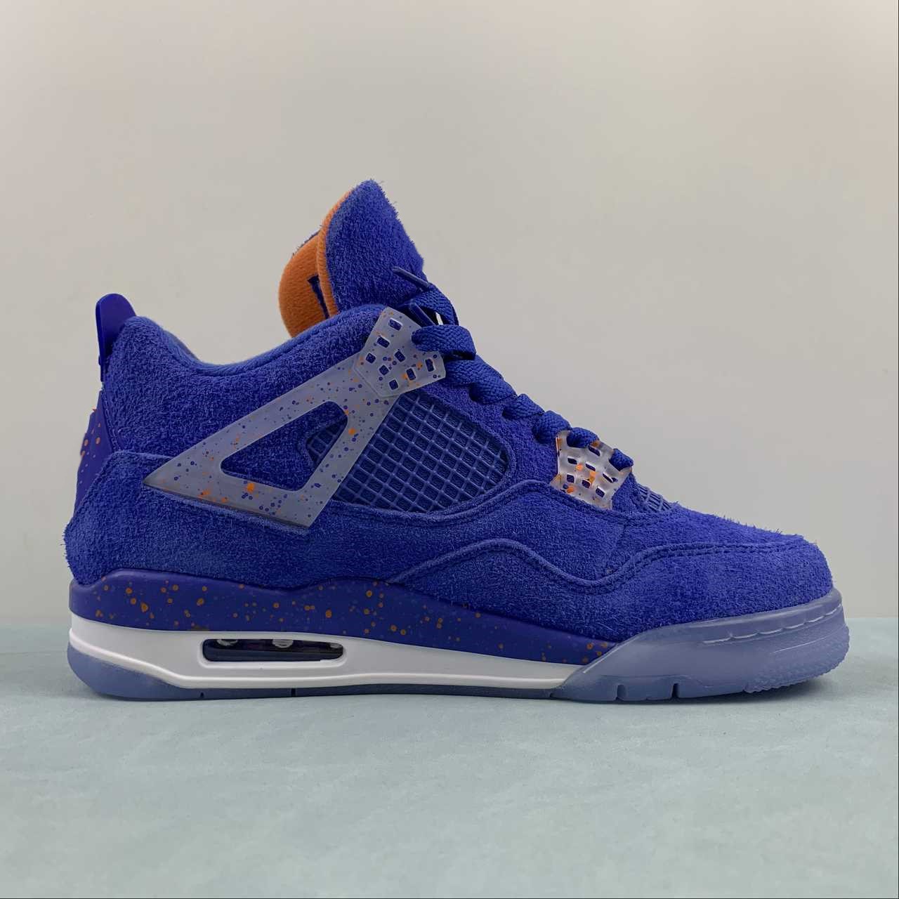 

Basketball Shoes Jumpman 4 Game Royal Orange Blue OG Designer Sneakers With Original Box