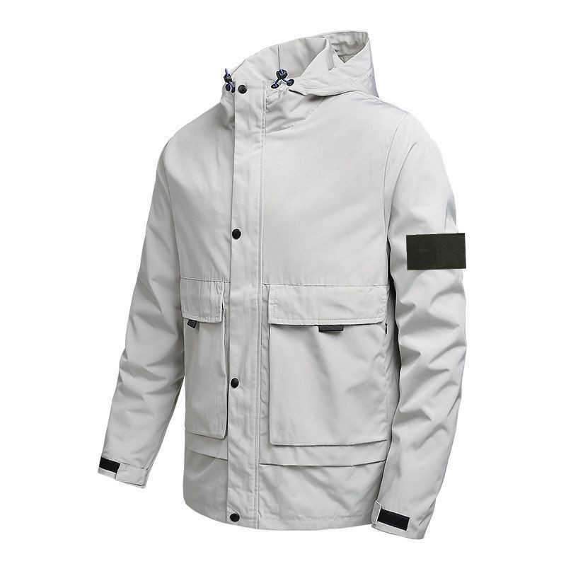 

2023 Fashion Men's stone island Jacket Designer Men Ladies Outerwear Spring Autumn Coat Windbreaker Zipper Men's Casual Jacket Outdoor Sports Asian Size, White