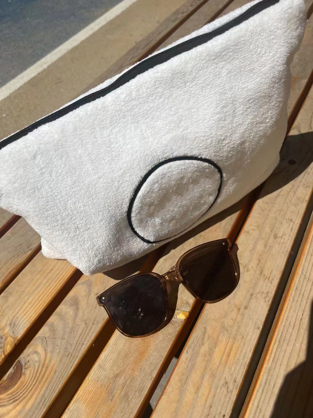 

Fashion storage fur bags zipper pouch C cosmetics organizer gift plush beach
