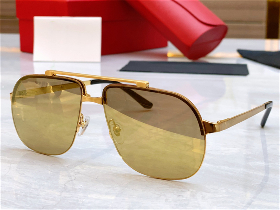 hot selling designer sunglasses for men mens sunglasses designers large cat eye golden uv400 protective lenses metal frames retro eyewear come wi-image-876714684