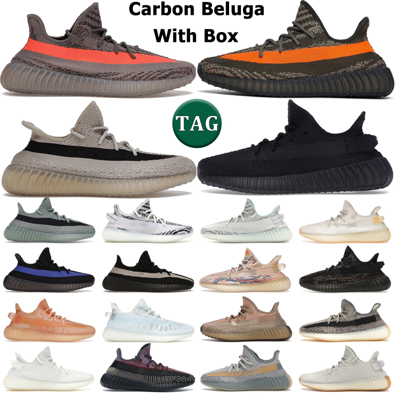 

With box running shoes men women Carbon Beluga Reflective Onyx Bone Slate Light Salt Zebra Core Black Red Dazzling Blue MX Oat mens trainers outdoor sports sneakers, 21