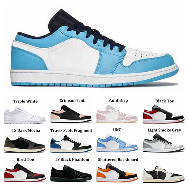 

Jumpman1 low Basketball Shoes Men Women Jumpman 1s Olive Travis Royal Yellow Reverse Bred UNC Triple Black Scotts Black blue Phantom Panda Sneakers Trainers Sports, Lavender