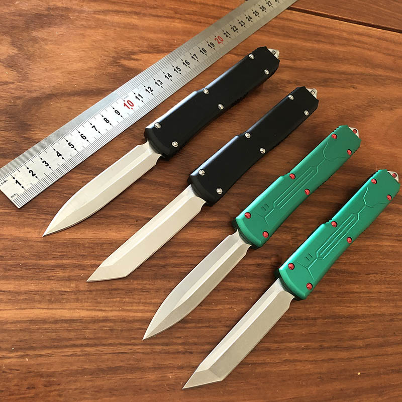 

US Italian Style Automatic Knife UT85 Self Defense Tactical D2 Blade Aluminum Handle EDC Outdoor Camping Fighting Auto Knives UT88 UT121 C07 Godfather 920 Exocet A07