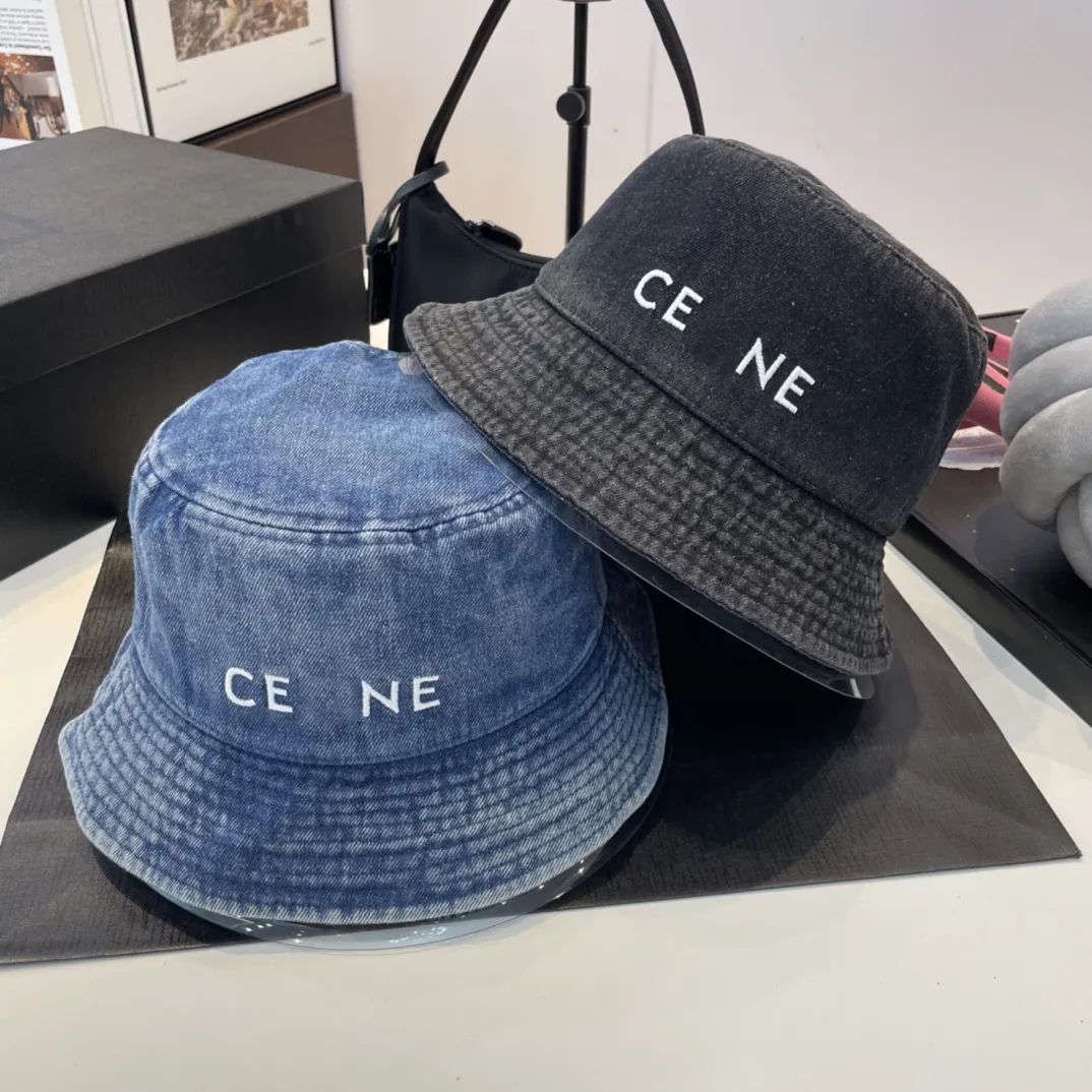 

Classic Denim Style Bucket Hat Designers Hats Luxury Sunshade Men And Women Elegant Charm Fashion Trend Casual Four Seasons Gift Summer Hat Very Nice 2435, Blue