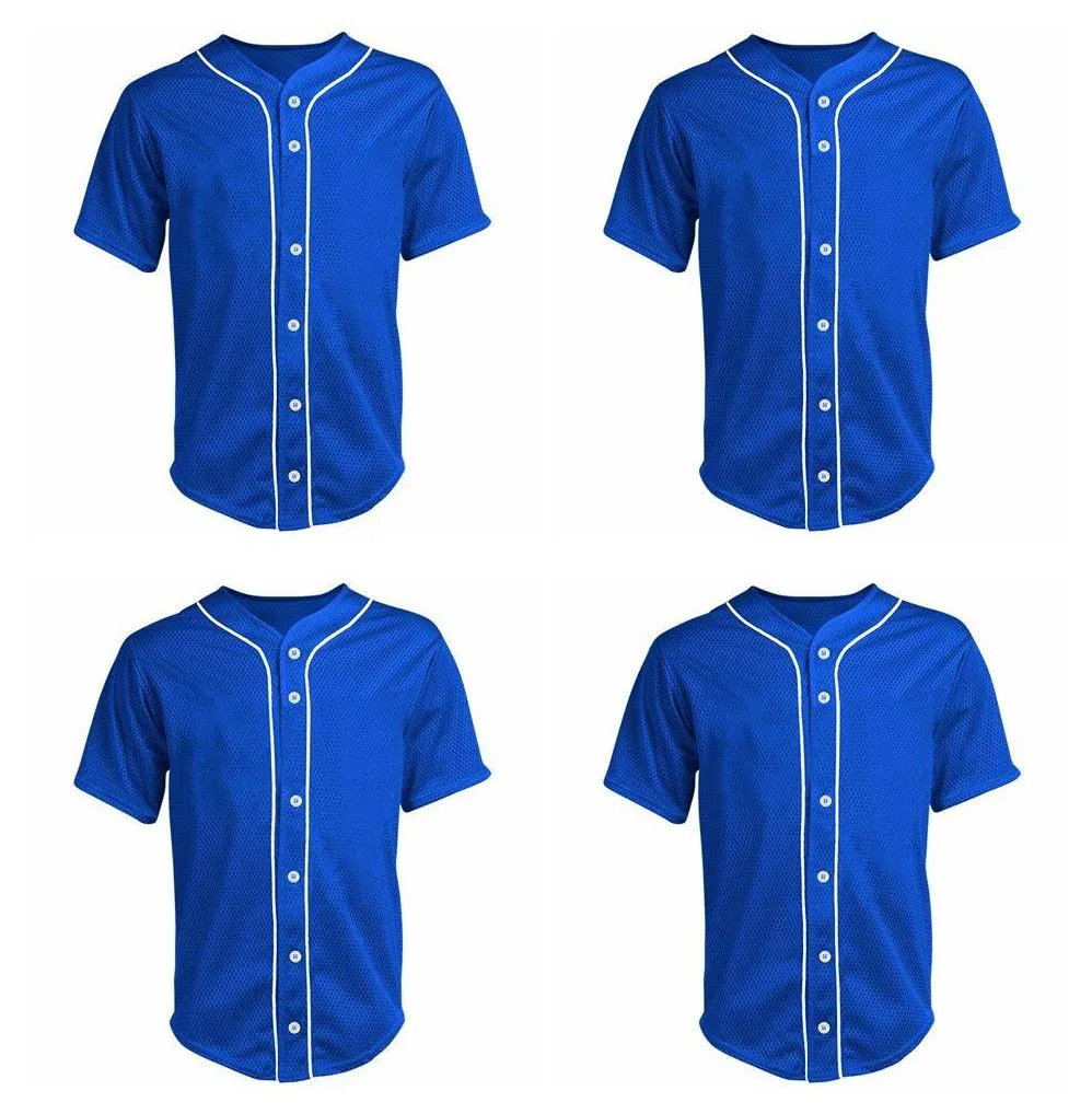 

Custom Blue Mesh Baseball Jersey 10890, Men size s-4l
