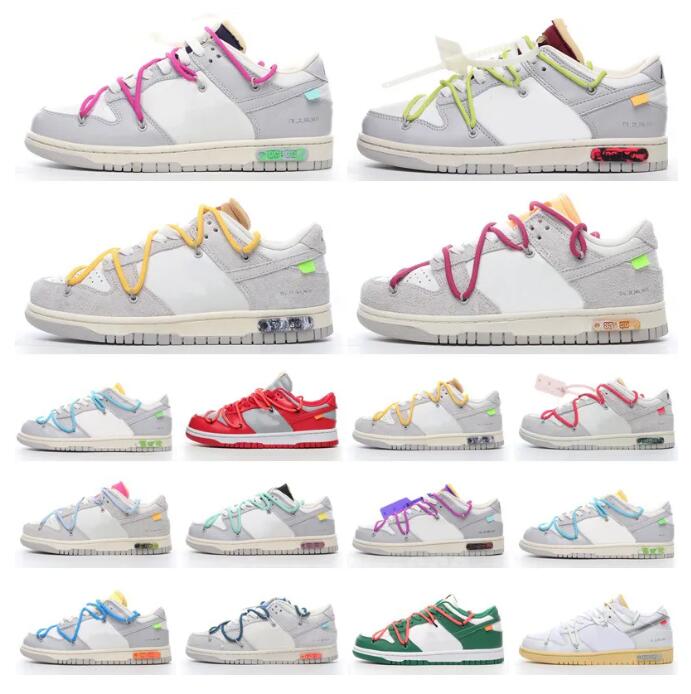 

2023 NEW Designer OW Men Women Running Sports Shoes NO.1-50 Lot 09 49 50 The Off Whites Sb Dunks Low of 50 University Blue Fragment Skate 36-45, 14