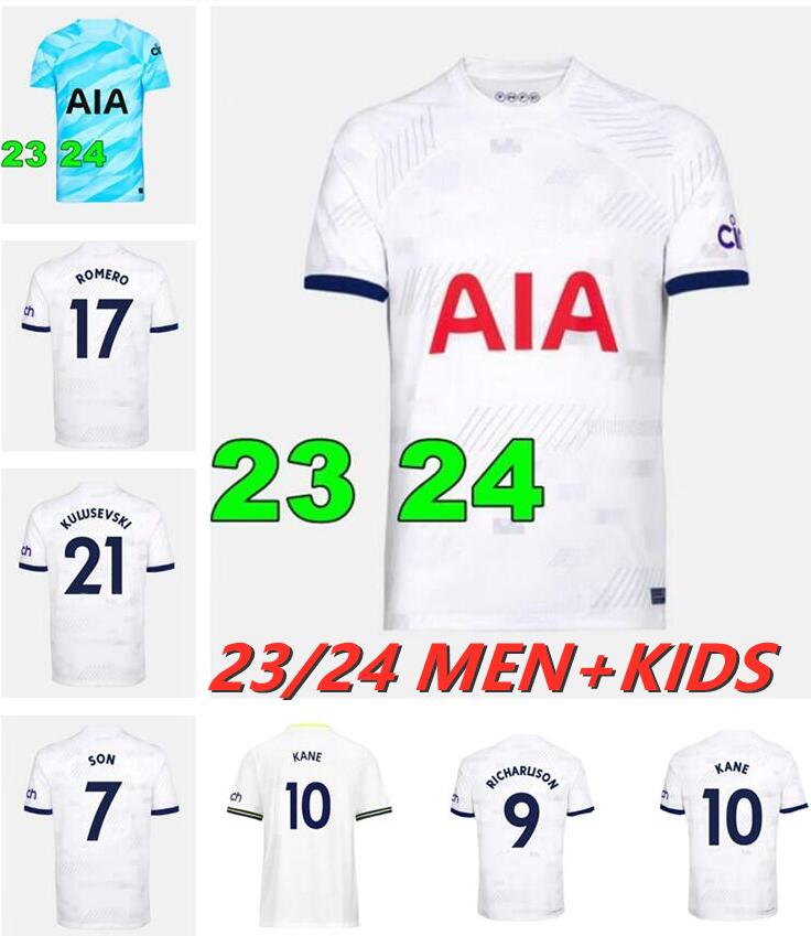 

Men KIDS 23 24 SON Soccer Jerseys 2023 2024 jersey Football shirt third LUCAS LLORIS ROMERO PERISIC KULUSEVSKI BENTANCUR KANE RICHARLISON PEDRO PORRO Fans players