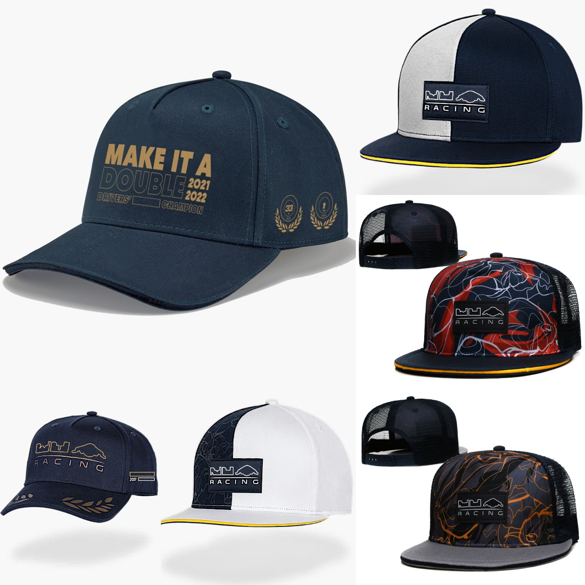 

2023 F1 Racing Champion Cap Formula 1 Team Curved Brim Baseball Cap Men Women Fashion Brand Embroidered Caps Summer Casual Sunhat