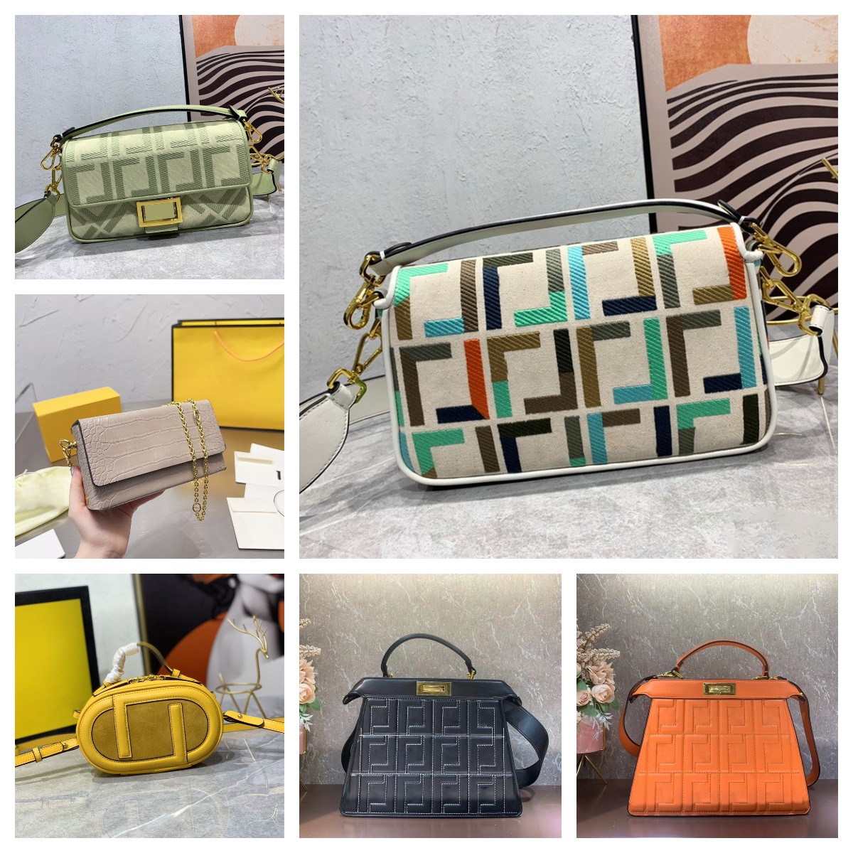 

Classic Women Evening Bags Designer Handbag Shoulder Clutch Crossbody Bag Envelope Flap Letter Handbags fending Luxury Purses Leather Totes fendy bag, 23