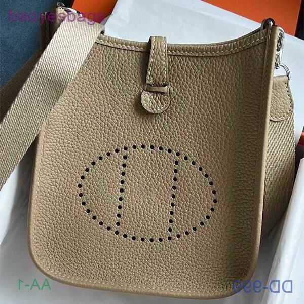 

Designer Bag 2023 Tote Evelynbag Bags h Spring Hollowed-out Bucket Cow Leather Litchi Women's Single-shoulder Cross-body Women 3 With Logo VF1Y