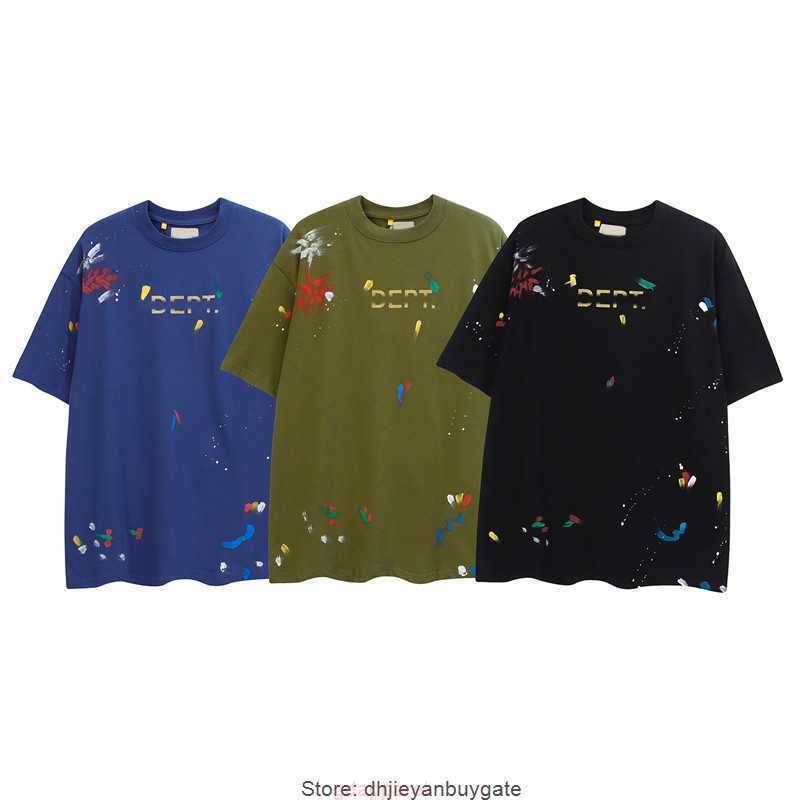 

Luxurious Men's T shirt Galleries Designer Summer Shirt Alphabet Printed Star Same Round Neck Short Sleeve T-shirt for Men and Women