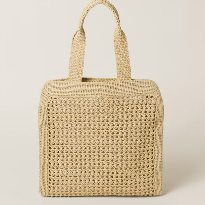 

Designer Beach Bag Summer Straw Bag Women Shoulder Bags Weave Tote Bags Vertical Shopping Bags Fabric Handbag Totes Hollow Out Handbags Large Capacity Handbag Pouch