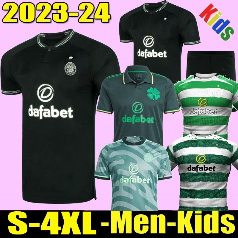 

XXXL 4XL 2023 2024 Celtic Fourth soccer jerseys home away 4th KYOGO JOTA AJETI 23 24 Mens Kids MCGREGOR Adult football shirts, 23 24 hom kids