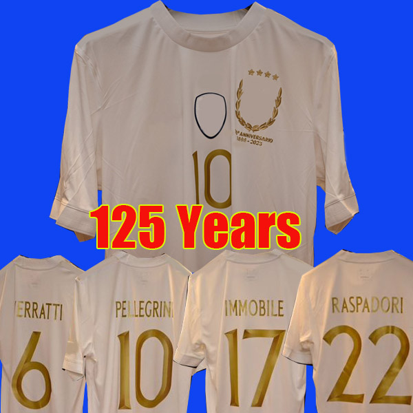 

2023 italy 125years Anniversary soccer jerseys Italia 23 24 VERRATTI CHIESA BONUCCI football Shirt top INSIGNE JORGINHO men kids sets uniforms Kit maglie da calcio, Kids 2023 home