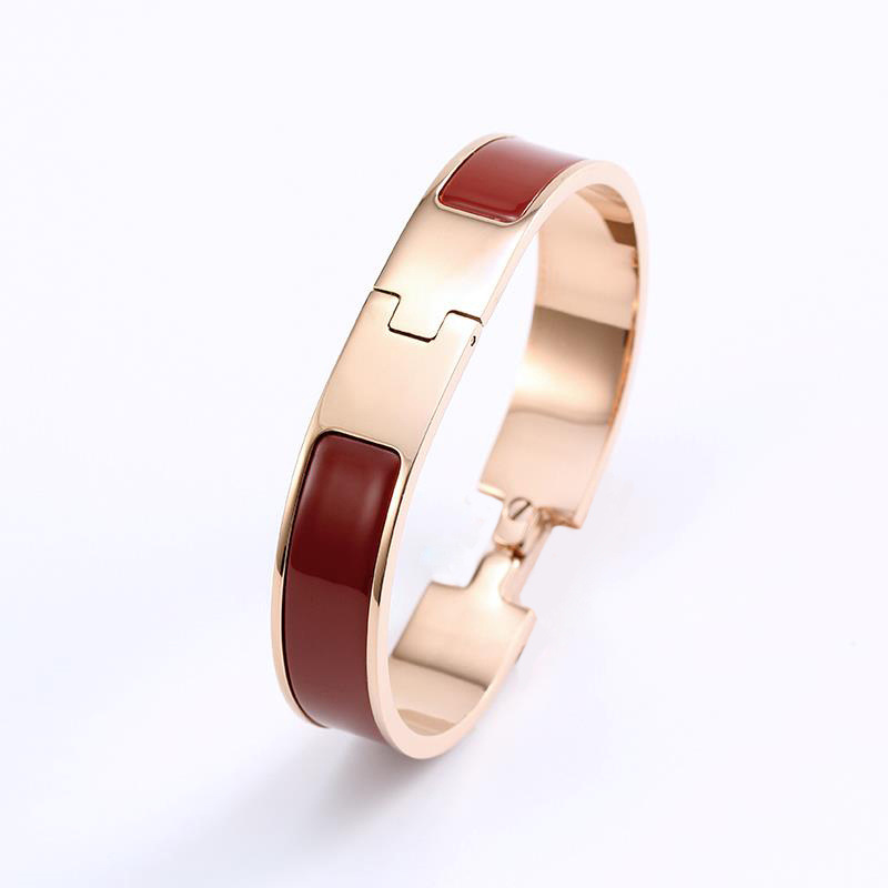 

designer gold bracelet h bangle wristband Cuff Luxury Brand cuff Stainless Steel Jewelry Everyday Accessories lucky bracelet de luxe for women