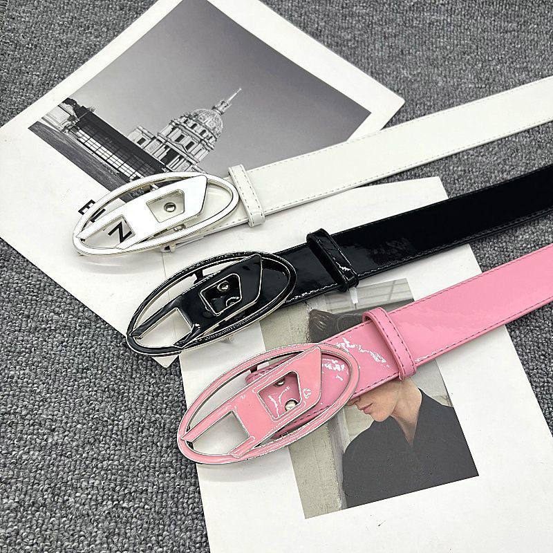 

Diesel Belt Designer Buckle Pu Men Women Solid Waistband Unisex Diesels 105cm, Multi