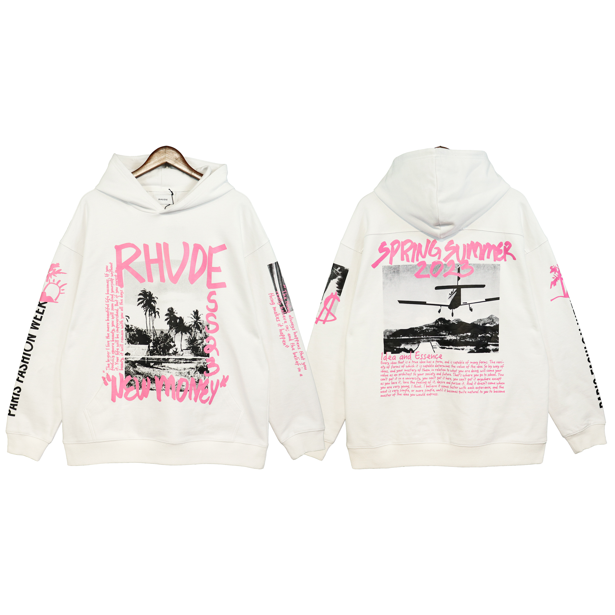 

New Designer Mens Hoodie Sweatshirts Designer Classic Wests Luxury Hoodies Three Party Joint Name Peace Doves Printed Mens Womens Pullover Sweater Hooded