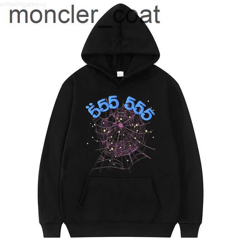 

Mens Hoodies Sweatshirts Fashion Creativity Sp5der 555555 Angel Number Hoodie Men Women High Quality Spider Web Pattern Sweatshirt Unisex Loose Clothir82w, Black