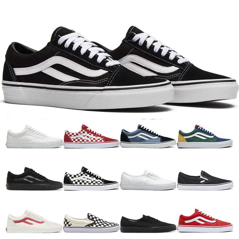 

2023 designers Old Skool Casual skateboard shoes Black White red mens womens fashion outdoor flat size 36-44, 33