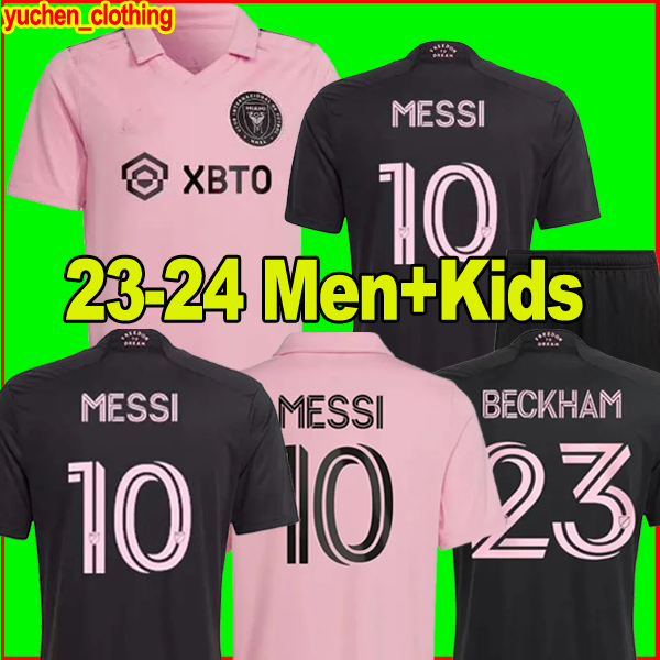 

MESSIS 2023 2024 Inter Miami CF Soccer Jerseys Inter Matuidi BECKHAM HIGUAIN JEAN FRAY CAMPANA YEDLIN MLS 23 24 Football Shirt Men and Kids kit uniform, 22-23 home+patch2