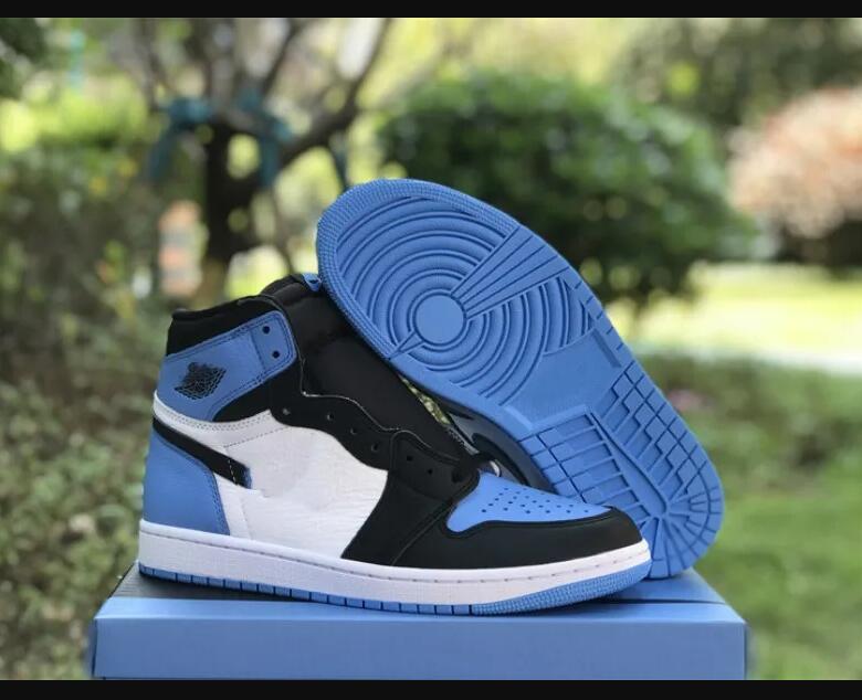

Basketball Shoes Jumpman 1 High OG University Blue 1S University Blue/Black-White Luxurys Designers Outdoor Sneakers