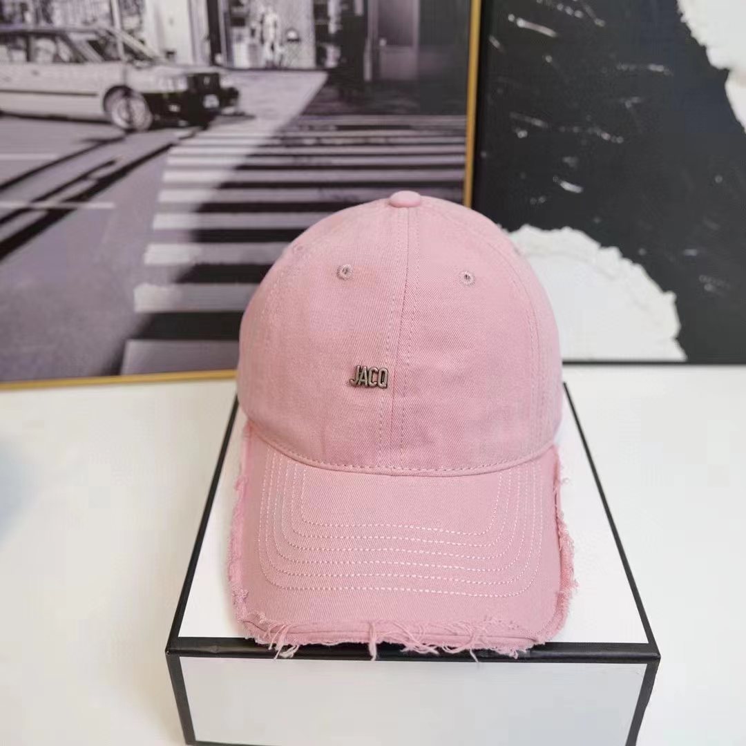 

High Quality Street Caps Fashion Baseball hats Mens Womens Sports Caps 9 Colors Forward Cap Casquette Adjustable Fit Hat, Pink