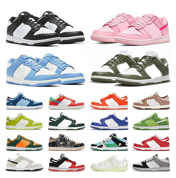 

2023 Men Women Shoes Sneaker SB Panda White Black UNC Blue Grey Fog Photon Dust Syracuse Candy Vintage Green Sail Bordeaux Trail Platform Mens Trainers Sports 36-46, 18