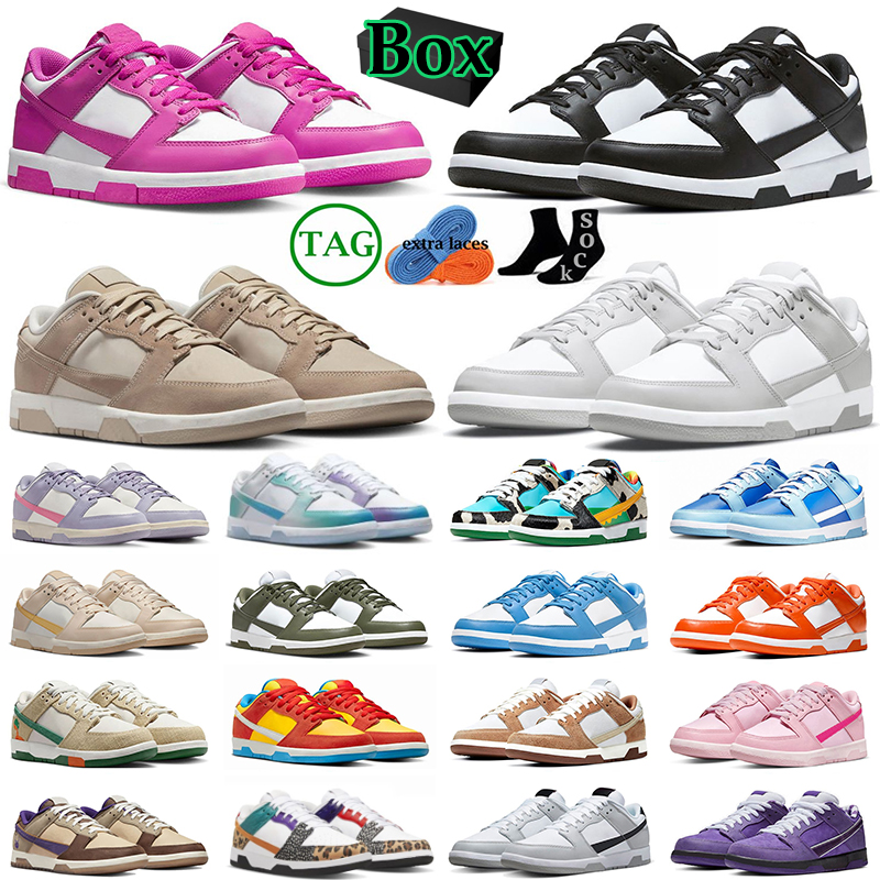 

panda triple pink low designer running shoes Grey Fog Reverse UNC Syracuse Lobster Jarritos Active Fuchsia women mens trainers outdoor sports sneakers GAI, Light smoke grey