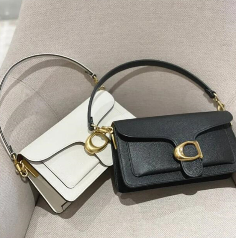 

Lovely Womens Man Tabby Designer Messenger Bags Luxury Tote Handbag Real Leather Baguette Shoulder Bag Mirror Square Crossbody Fashion Satchel Hobo Fashion Bag, Color f-gold logo
