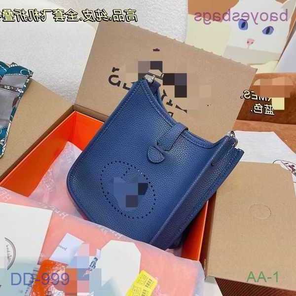 

Designer Bag Evelynbag Totes 2023 Bags Crossbody Cowhide h Family Women's Top Layer Litchi Pattern Mini Fashion Ins Purse 7o7g 2 With Logo 0KP8