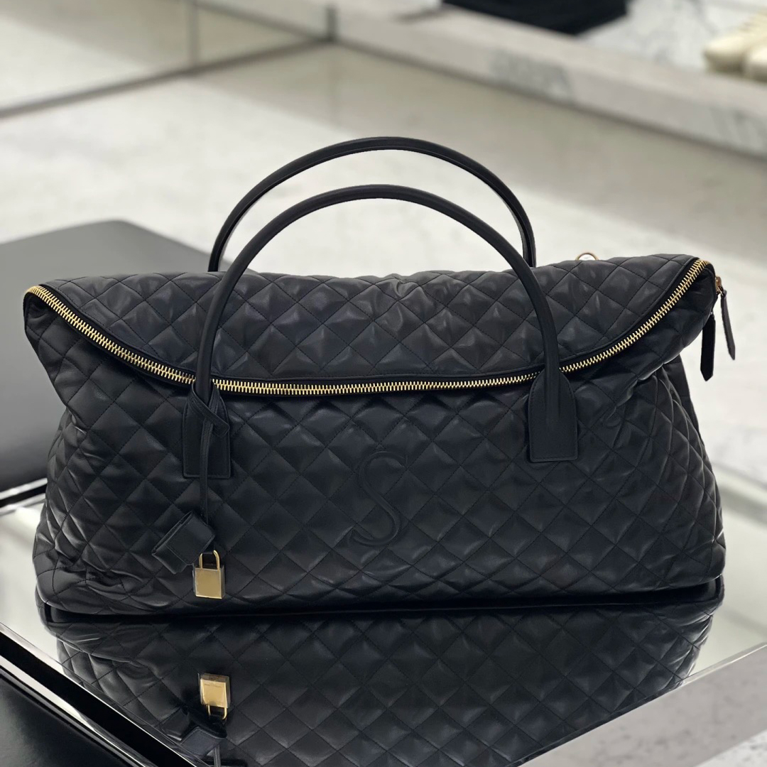 

es quilted leather travel bag Womens keepall oversized sport tote clutch Luggage bags mens Luxurys handbags cross body Bag designer duffle shoulder large shop Bags, Black