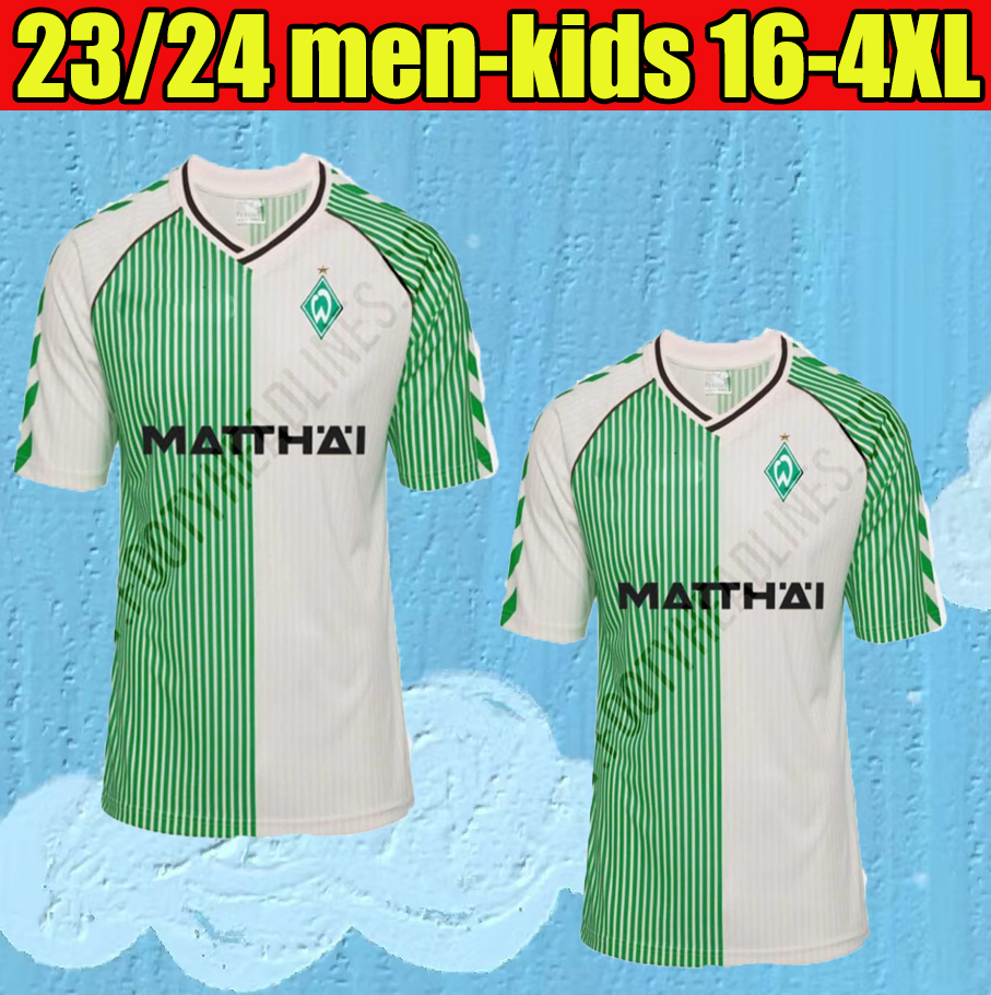 

23 24 Werder Bremen SOCCER JERSEY PIEPER BURKE BUCHANAN Bittencourt 2023 2024 HOME AWAY VELJKOVIC DUCKSCH FRIEDL STARK FOOTBALL SHIRTS, Grey