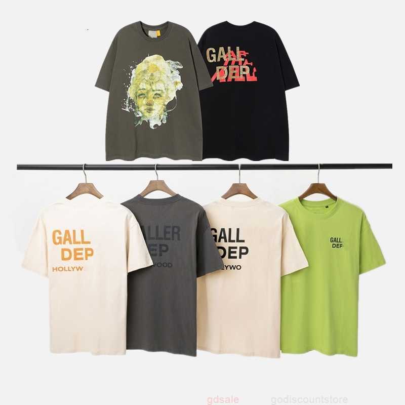 

2023 Galleries t Shirt Mens Tshirt Designer Fashion Pure Cotton T-shirt Womens Street Luxury Loose Classic Print Couples Tops