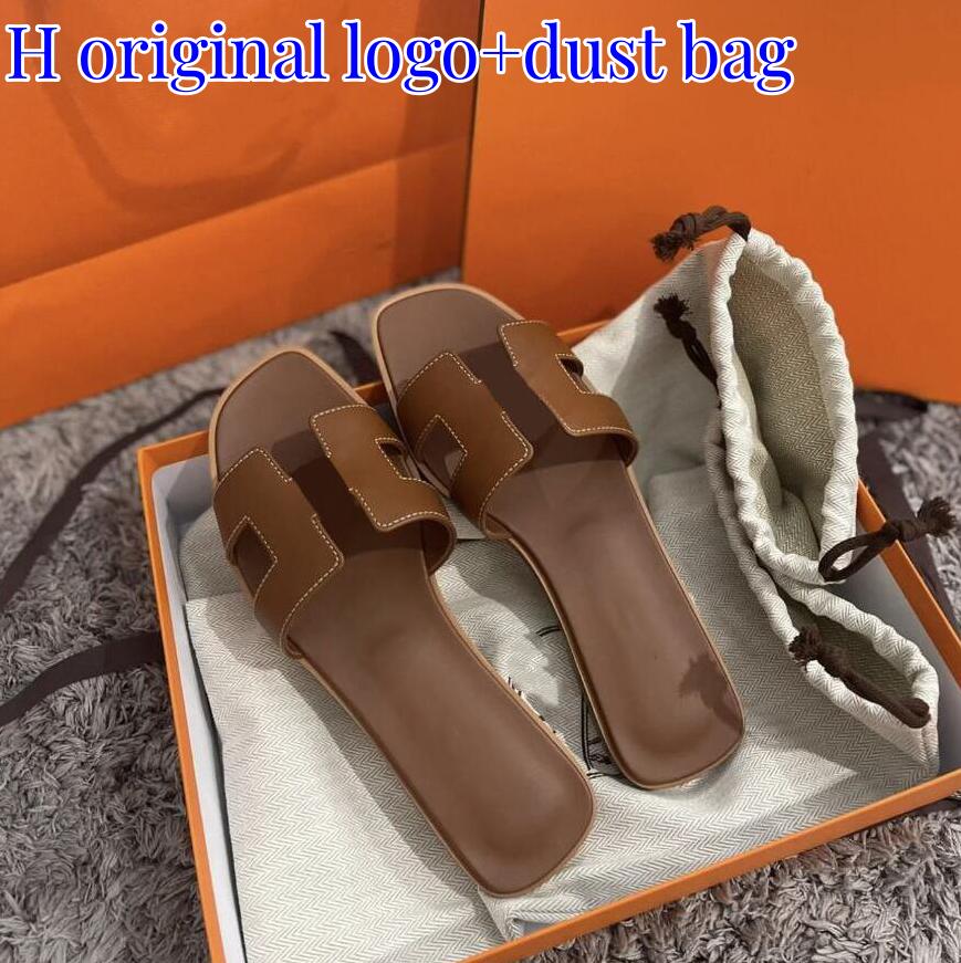 

Sandals Luxury Slippers Women Slides Flat Flip Flops Slide Beach Sandal Slipper Shoes Designer Orange Crocodile Skin Summer Leather size 35-42