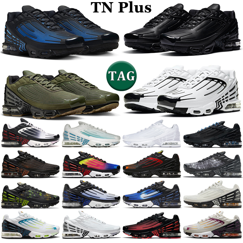 

tn plus 3 running shoes men tuned Triple White Black Laser Blue Gradient Olive Graphic Blood Orange Crimson Red Unity mens trainers outdoor sports sneakers, 14