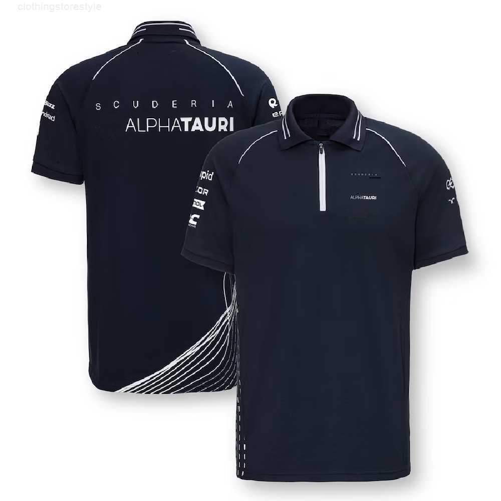 

Men's Polos Scuderia Alphatauri 2023 Team Polo Shirt - Navy F1 Formula 1 Racing t Outdoor Cycling Moto Oversized, A2