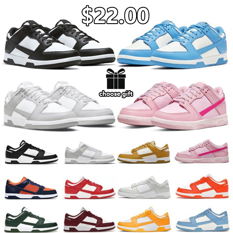 

Big size 36-47 22 USD Casual Shoes Designer Mens Womens Sneakers Panda Grey Fog Photon Dust UNC Coast Triple Pink Brazil laser orange Men Women sports plaform shoe GAI, Color#9