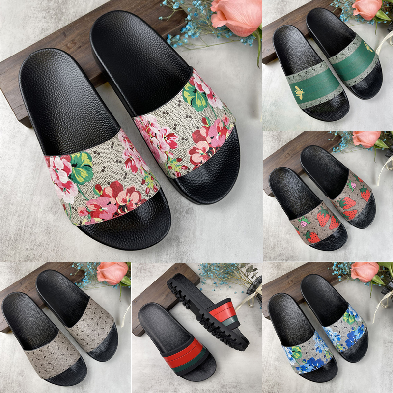 

Luxurys Designer Sandals Men's Women's Slippers Tiger Snake Printed Striped Letters Hollowed Out Skateboard Shoes Summer Wide Flat thickened Slippers size 35-46, Slippers 54