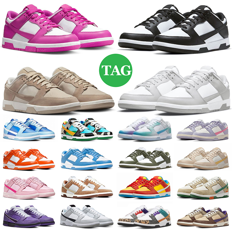

panda low shoes men women designer sneakers white black Grey Fog Triple Pink Active Fuchsia Syracuse UNC Georgetown mens trainers outdoor sports shoe GAI, Item #8