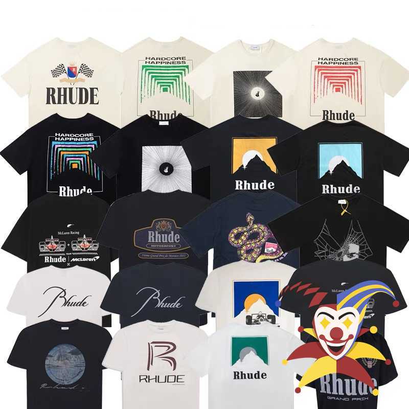 

Men' T-shirts Rhude t Shirt Men Women High Quality Casual T-shirts Teecyx5