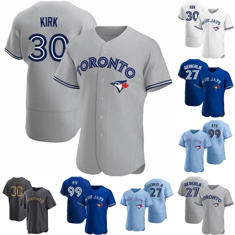 

Toronto Alejandro Kirk Blue Jay Jersey Kevin Kiermaier Vladimir Guerrero Jr. Bo Bichette Cavan Biggio Matt Chapman Whit Merrifield George Springer Hyun Jin Ryu, Youth white s-xl