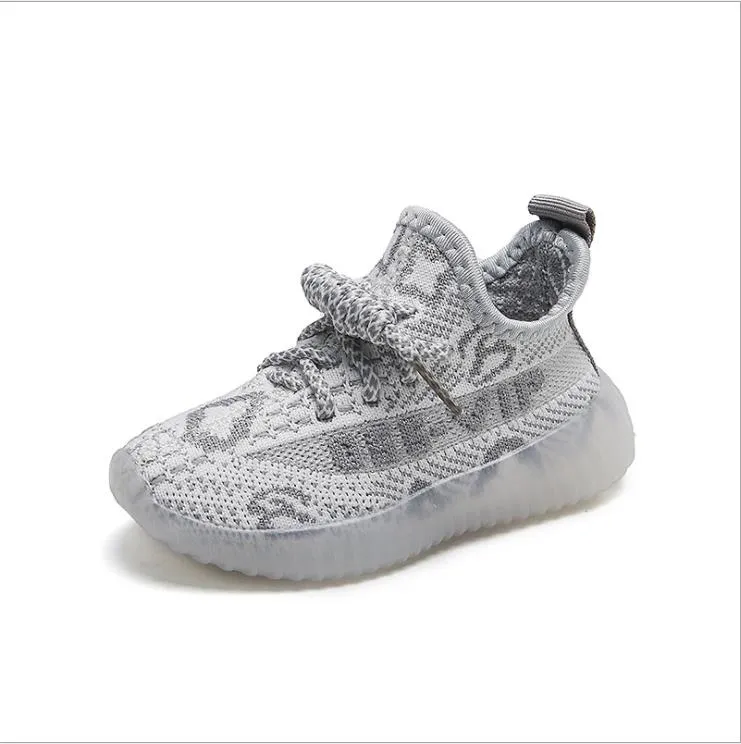 

Spring Toddler Sneakers Kids Children Shoes 21-32 Boys Girls Breathable Mesh Casual Sports Shoes, Black
