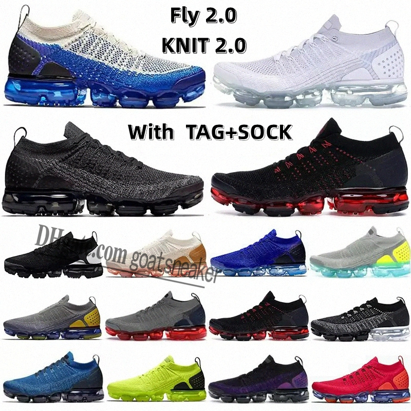 

Men Woman Running Shoes Triples Black White Fashion Fly 2.0 Designer Womens Fly Knit Cushion Trainers Zapatos Outdoor Sneakers Walking Eur 36-46, 44