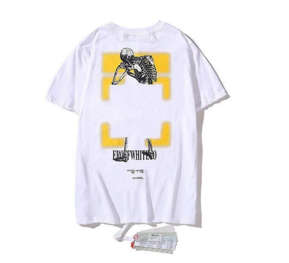 

Classic Clothing Off Men's T-shirts Offs White Irregular Arrow Summer Finger Loose Casual Short Sleeve T-shirt for Men and Women Printed Letter x on the Back, Q1111111