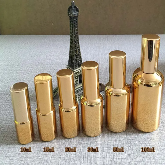 high-grade fine mist glass 50ml spray bottle for perfume wholesale , luxury golden 50 ml glass spray perfume bottles