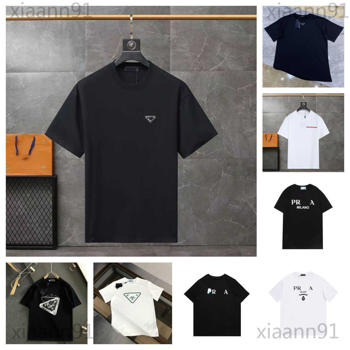 

Designer Fashion Classic Pads Shirt Letter Print triangle pattern Mens and women t Shirt Summer Casual High quality pure cotton luxury Short Sleeve oversized tshirt
