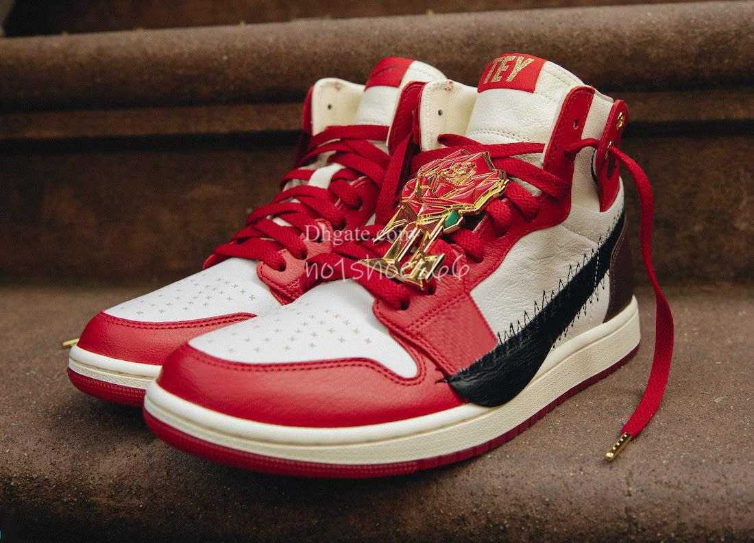 

2023 No.1 Teyana Taylor x Air Zoom 1 CMFT 2 Authentic A Rose From Harlem FJ0604-601 1s Trainers Sports Sneakers Gym Shoes Size 36~47